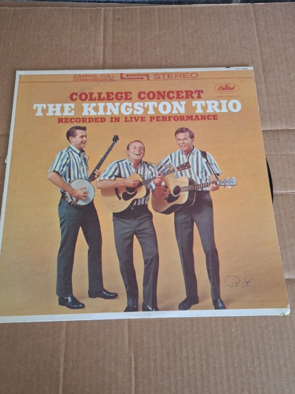 kingston trio college concert lp record